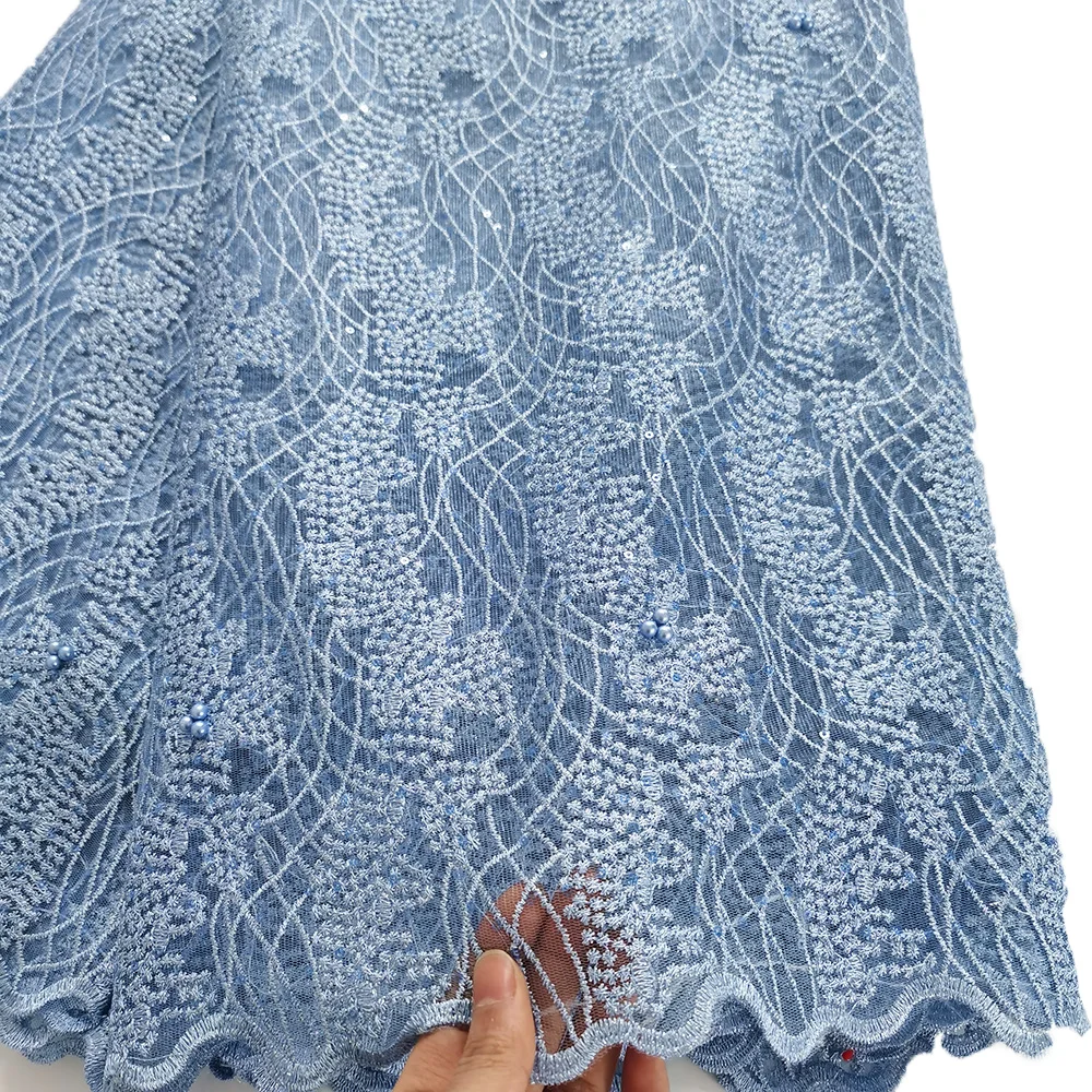 sequins african lace fabric (17)
