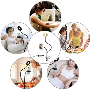 LED Mobile Phone Live Fill Light Webcam Light Holder Selfie Ring Light Soft Light Tri-color for Live Streaming
LED Mobile Phone Live Fill Light Webcam Light Holder Selfie Ring Light Soft Light Tri-color for Live Streaming