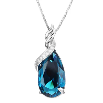 Sapphire gemstone pendant necklace women blue crystal aquamarine 18k white gold tone chain choker party jewelry bijoux gift
Sapphire gemstone pendant necklace women blue crystal aquamarine 18k white gold tone chain choker party jewelry bijoux gift