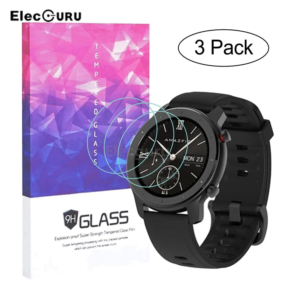 3Pcs Tempered Glass Screen Protector for Amazfit GTR(42mm Version) Smartwatch 9H 2.5D Scratch Proof Bubble-free Protective Glass
3Pcs Tempered Glass Screen Protector for Amazfit GTR(42mm Version) Smartwatch 9H 2.5D Scratch Proof Bubble-free Protective Glass