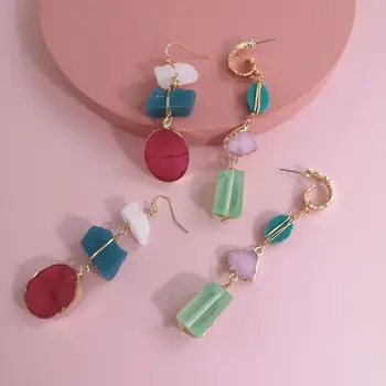 HYSECMAO 2020 Long Geometric Resin Stone Drop Earrings New Design Statement Women Hanging Earring Wedding Jewelry Gift Wholesale
HYSECMAO 2020 Long Geometric Resin Stone Drop Earrings New Design Statement Women Hanging Earring Wedding Jewelry Gift Wholesale