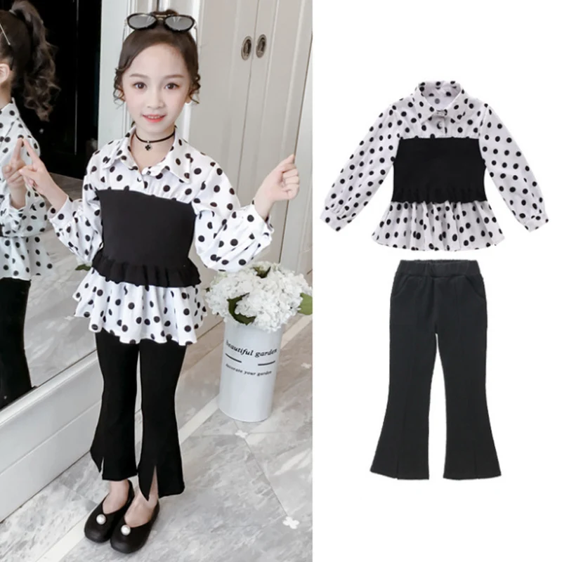 Spring kids Girls' Clothes Fashion Dotted Shirt+Pants Sets for toddler children Girls' Clothing 4 5 6 7 8 9 10 11T Birthday Sets
Spring kids Girls' Clothes Fashion Dotted Shirt+Pants Sets for toddler children Girls' Clothing 4 5 6 7 8 9 10 11T Birthday Sets