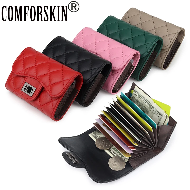 COMFORSKIN Dropshipping Card Wallet For Women Premium 100% Sheep Skin Card Case New Arrivals Genuine Leather Lady Card Holder
COMFORSKIN Dropshipping Card Wallet For Women Premium 100% Sheep Skin Card Case New Arrivals Genuine Leather Lady Card Holder