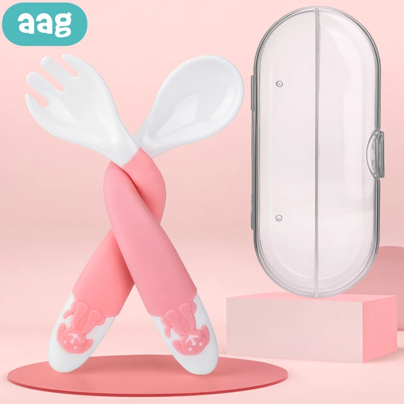 AAG 2Pcs/Set Bendable Baby Spoon Fork Set BPA Free Toddler Infant Learning Tableware Utensils Safety Baby Training Dinnerware
AAG 2Pcs/Set Bendable Baby Spoon Fork Set BPA Free Toddler Infant Learning Tableware Utensils Safety Baby Training Dinnerware