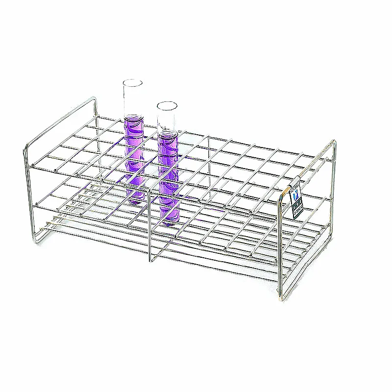 Test Tube Holder Stainless Steel Wire Rack Stainless Steel Test Tube Stand For Tube Diameter 18mm/19mm/19.5mm 50 Wells 1/PK
Test Tube Holder Stainless Steel Wire Rack Stainless Steel Test Tube Stand For Tube Diameter 18mm/19mm/19.5mm 50 Wells 1/PK