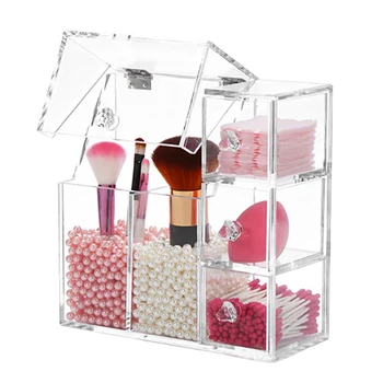 Transparent Acrylic Universal With Drawers Home Easy Clean With Lid Makeup Brush Space Saving Bedroom Dust Proof Storage Box
Transparent Acrylic Universal With Drawers Home Easy Clean With Lid Makeup Brush Space Saving Bedroom Dust Proof Storage Box