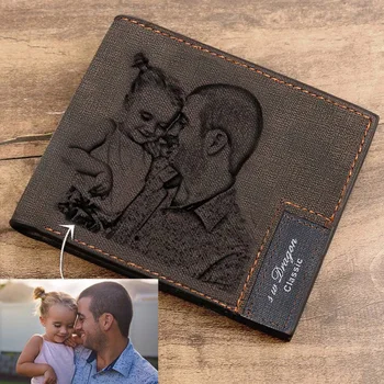 Custom Engraving Pattern Men's Short Style Bifold Custom Inscription Photo Engraved Wallet Mens Wallet PU leather Short Wallet
Custom Engraving Pattern Men's Short Style Bifold Custom Inscription Photo Engraved Wallet Mens Wallet PU leather Short Wallet