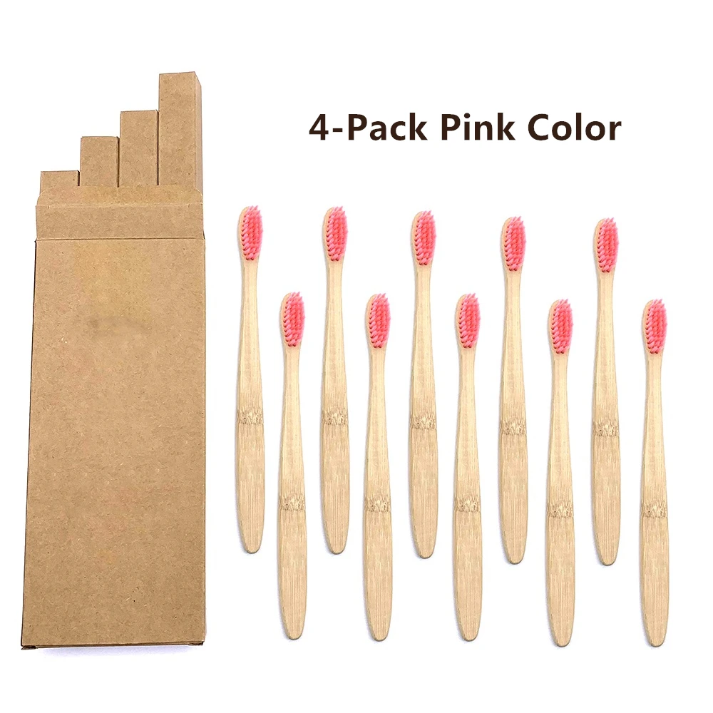 4Pcs Zero Waste NaturalEco-friendly Bamboo Wooden Toothbrushes Bristle Oral Tooth Brush Teeth whitening Adult Oral Care
4Pcs Zero Waste NaturalEco-friendly Bamboo Wooden Toothbrushes Bristle Oral Tooth Brush Teeth whitening Adult Oral Care