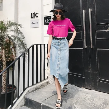 2020 Spring And Summer New Youth Popular Female Solid Color Korean High Waist Irregular Denim Bust Skirt Sky Blue S-XL
2020 Spring And Summer New Youth Popular Female Solid Color Korean High Waist Irregular Denim Bust Skirt Sky Blue S-XL