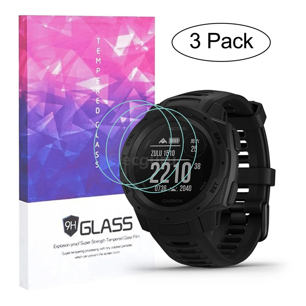 3 Pack for Garmin Instinct Tactical Tempered Glass Screen Protector 9H 2.5D Watch Anti Scratch Proof Bubble-free Protective Film
3 Pack for Garmin Instinct Tactical Tempered Glass Screen Protector 9H 2.5D Watch Anti Scratch Proof Bubble-free Protective Film