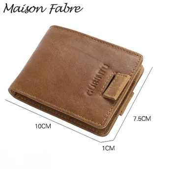 Maison Fabre Wallet Masculina Casual Men's Wallets Leather Rfid Card Protection Antimagnetic Coin Purse Men Vintage Card Holder
Maison Fabre Wallet Masculina Casual Men's Wallets Leather Rfid Card Protection Antimagnetic Coin Purse Men Vintage Card Holder