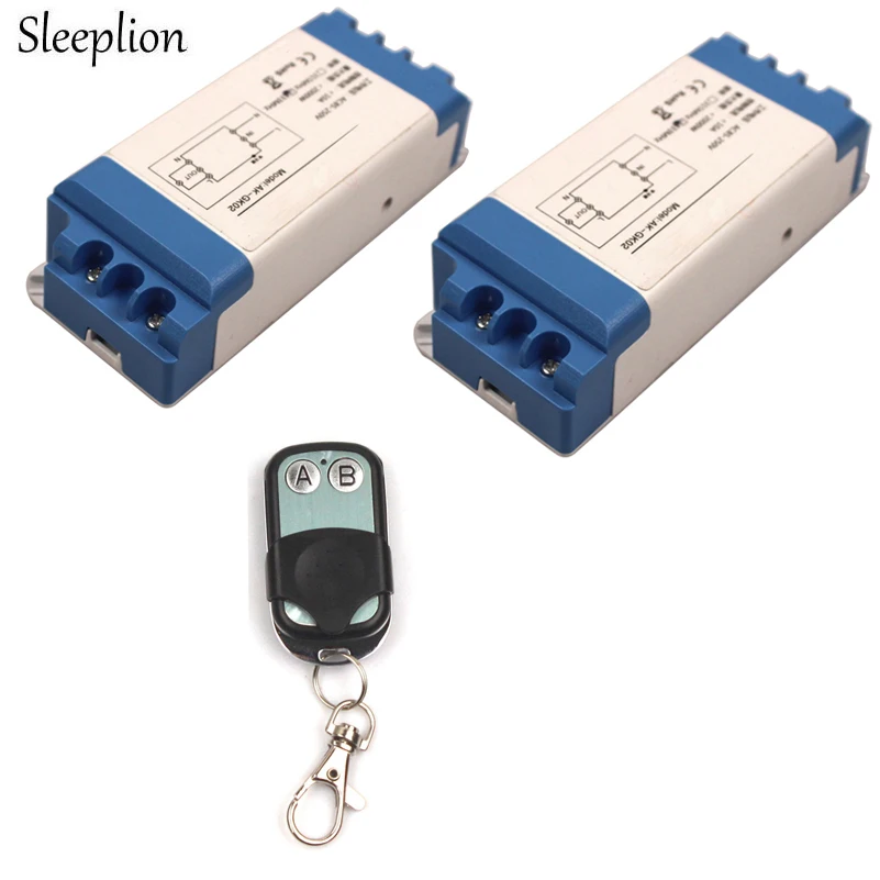 Sleeplion 110V 220V 240V 2 Way Remote Control Switch Lamp Light LED Fan Wireless 85-250V On/Off 
Sleeplion 110V 220V 240V 2 Way Remote Control Switch Lamp Light LED Fan Wireless 85-250V On/Off