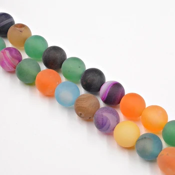 Natural Stone Matte Colorful Banded Stripe Onyx Agates Beads 4-12mm Loose Beads for Jewelry Making Bracelet DIY Free Shipping
Natural Stone Matte Colorful Banded Stripe Onyx Agates Beads 4-12mm Loose Beads for Jewelry Making Bracelet DIY Free Shipping