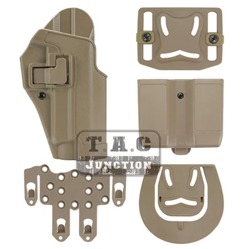 Tactical CQC Serpa Quick Right Hand Paddle Belt Loop Pistol Holster w/ MOLLE Platform & Magazine Pouch For Sig Sauer P226 P229
Tactical CQC Serpa Quick Right Hand Paddle Belt Loop Pistol Holster w/ MOLLE Platform & Magazine Pouch For Sig Sauer P226 P229