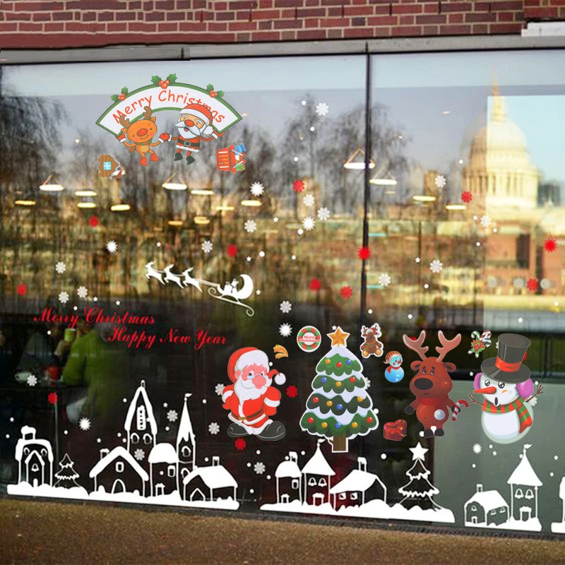1pc Christmas Wall Stickers Merry Christmas Decorations for Home Noel Fridge Window Plastic Sticker navidad New Year Decor Natal
1pc Christmas Wall Stickers Merry Christmas Decorations for Home Noel Fridge Window Plastic Sticker navidad New Year Decor Natal