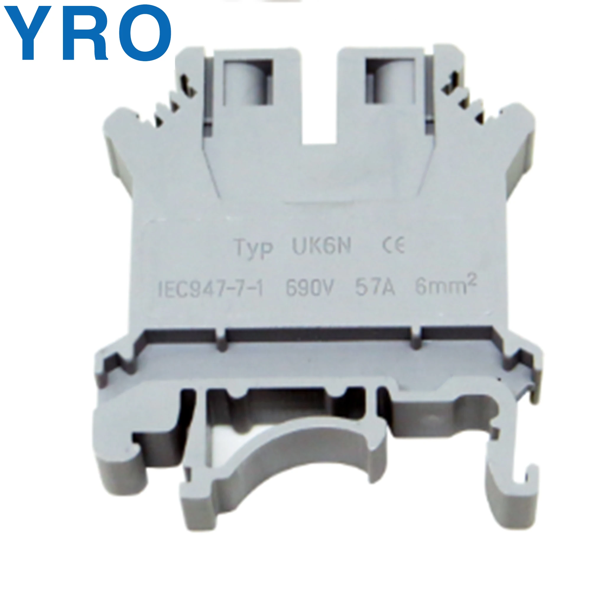 Din Rail Terminal Block UK-6N Connector Return Pull Type Spring Connection Screwless Copper Conductor
Din Rail Terminal Block UK-6N Connector Return Pull Type Spring Connection Screwless Copper Conductor