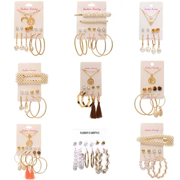 Luokey 2020 New Design Vintage Boho Imitation Pearl Brincos Hanging Dangle Earrings Set For Women Statement Wedding Jewelry Gift
Luokey 2020 New Design Vintage Boho Imitation Pearl Brincos Hanging Dangle Earrings Set For Women Statement Wedding Jewelry Gift