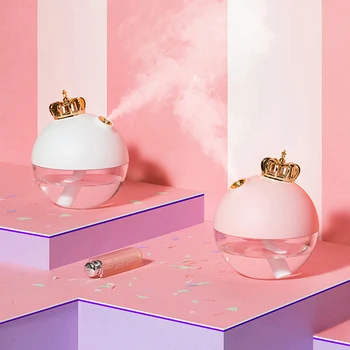 Rechargeable Crown Air Humidifier USB Aromatherapy Essential Oil Diffuser 320ML Air Purifier For Home Mist Maker With Led Lights
Rechargeable Crown Air Humidifier USB Aromatherapy Essential Oil Diffuser 320ML Air Purifier For Home Mist Maker With Led Lights