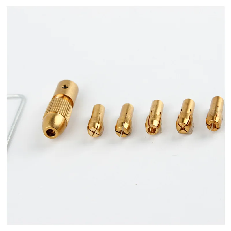 Micro Mini Electric Mill Hand Drill Chuck Small Electric Grinder Central Axis Brass Chuck 6 Pieces Electric Tool Part
Micro Mini Electric Mill Hand Drill Chuck Small Electric Grinder Central Axis Brass Chuck 6 Pieces Electric Tool Part