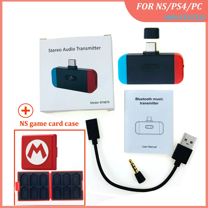 New Bluetooth Wireless Audio Adapter BT 3.0 Audio Transmitter for Nitendo Switch Headphones Headset for NS PS4 Laptop PC
New Bluetooth Wireless Audio Adapter BT 3.0 Audio Transmitter for Nitendo Switch Headphones Headset for NS PS4 Laptop PC