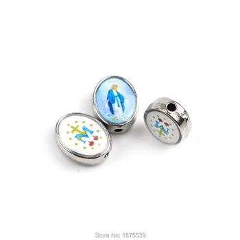 Fashion Oval Rosary Bead Zinc Alloy Color Mary Bead DIY Jewelry Making Necklace Accessory
Fashion Oval Rosary Bead Zinc Alloy Color Mary Bead DIY Jewelry Making Necklace Accessory