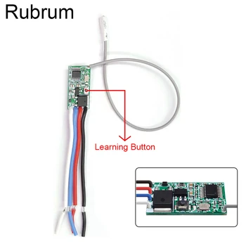 Rubrum Wireless 433 Mhz DC 3.6V-24V 12V Remote Control Switch 433Mhz 1 CH RF Relay Receiver Micro LED Light Controller Garage
Rubrum Wireless 433 Mhz DC 3.6V-24V 12V Remote Control Switch 433Mhz 1 CH RF Relay Receiver Micro LED Light Controller Garage