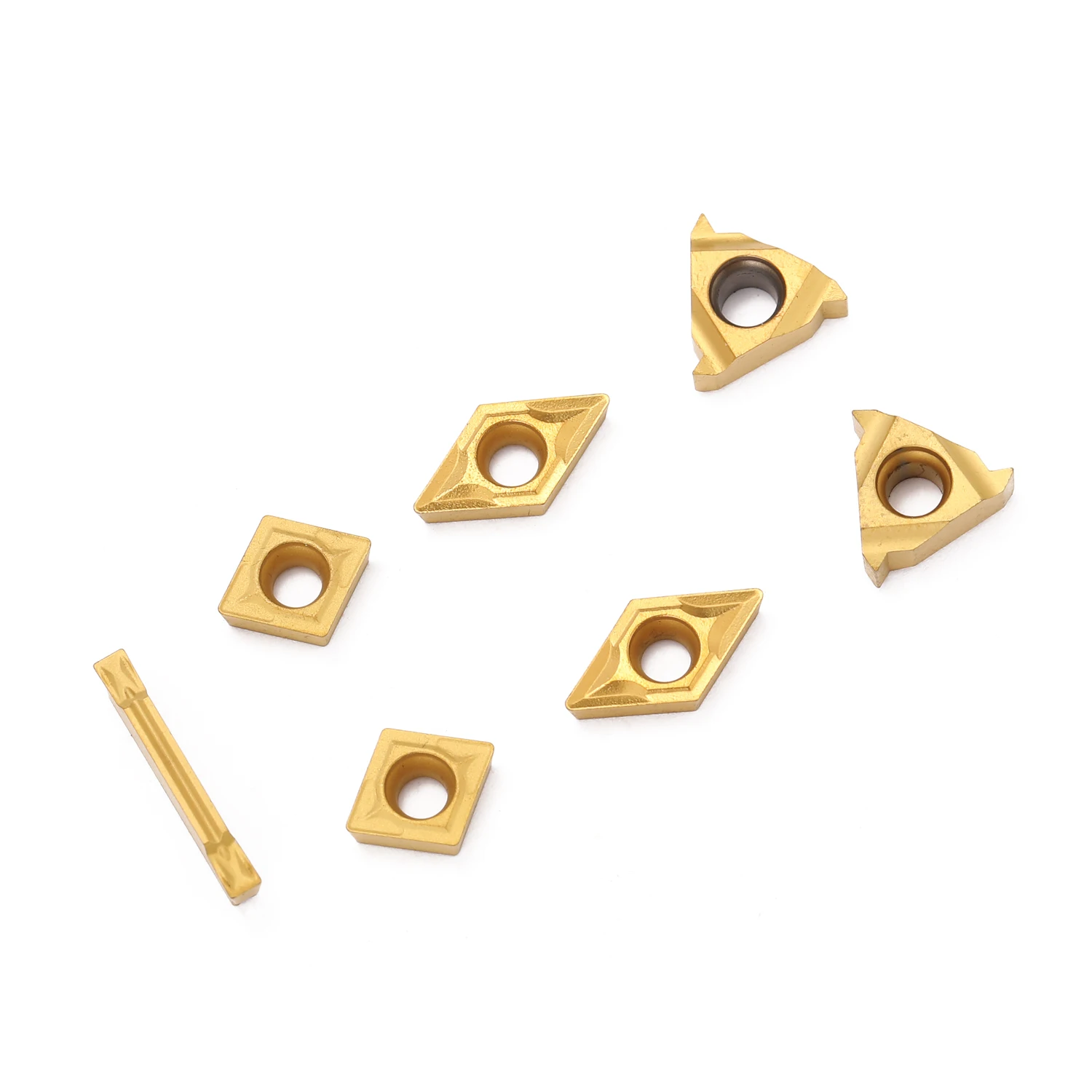 Hot 7pcs 10mm Shank Lathe Turning Tool Holder Boring Bar 7pc Holders + 7pc T8Wrenches + 7pc Inserts with Carbide Inserts
Hot 7pcs 10mm Shank Lathe Turning Tool Holder Boring Bar 7pc Holders + 7pc T8Wrenches + 7pc Inserts with Carbide Inserts