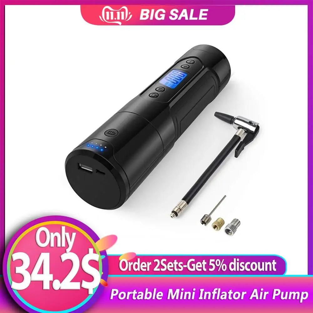 1Set 12V Portable Mini Inflator Car Handheld Air Pump Air Compressor Cordless Electric Air Pump For Ball,Bicycle And Car Tire
1Set 12V Portable Mini Inflator Car Handheld Air Pump Air Compressor Cordless Electric Air Pump For Ball,Bicycle And Car Tire