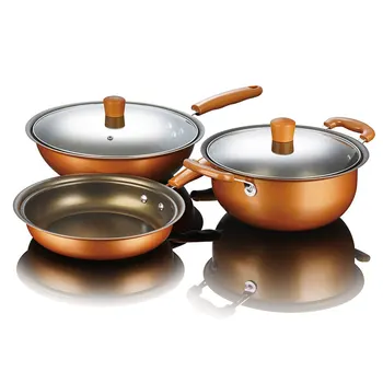 3-Piece Set Non-stick Anti-overflow metal Cooking Pots Set Cookware Set Frying Pan Wok Soup Pot with Glass Covers Kitchen Tools
3-Piece Set Non-stick Anti-overflow metal Cooking Pots Set Cookware Set Frying Pan Wok Soup Pot with Glass Covers Kitchen Tools