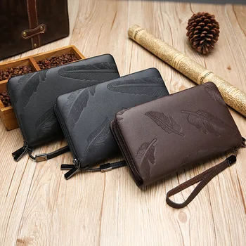 New Men's Business Style Long Wallet Zipper Multi - Function Large - Volume Handbags Mobile Phone Bag.
New Men's Business Style Long Wallet Zipper Multi - Function Large - Volume Handbags Mobile Phone Bag.