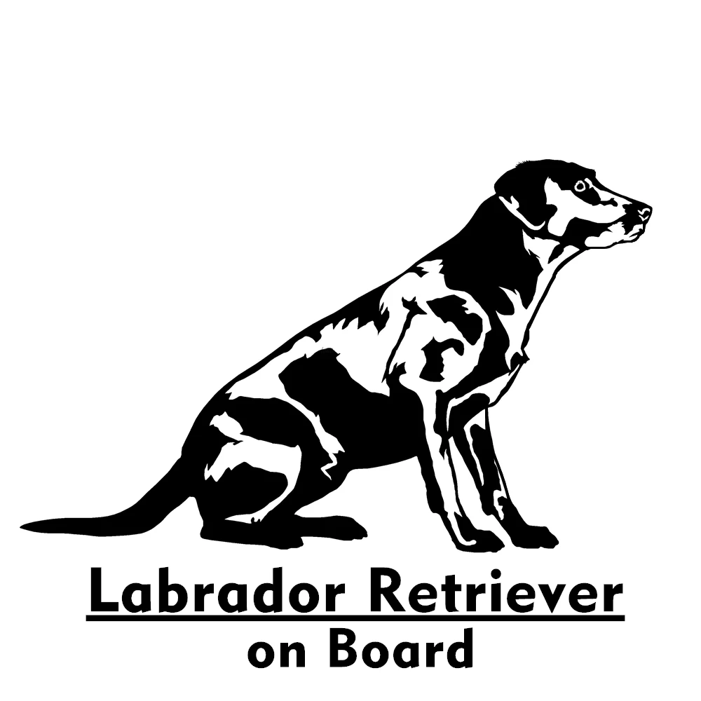 CK2948#наклейки на авто Labrador Retriever on board водонепроницаемые наклейки машину наклейка