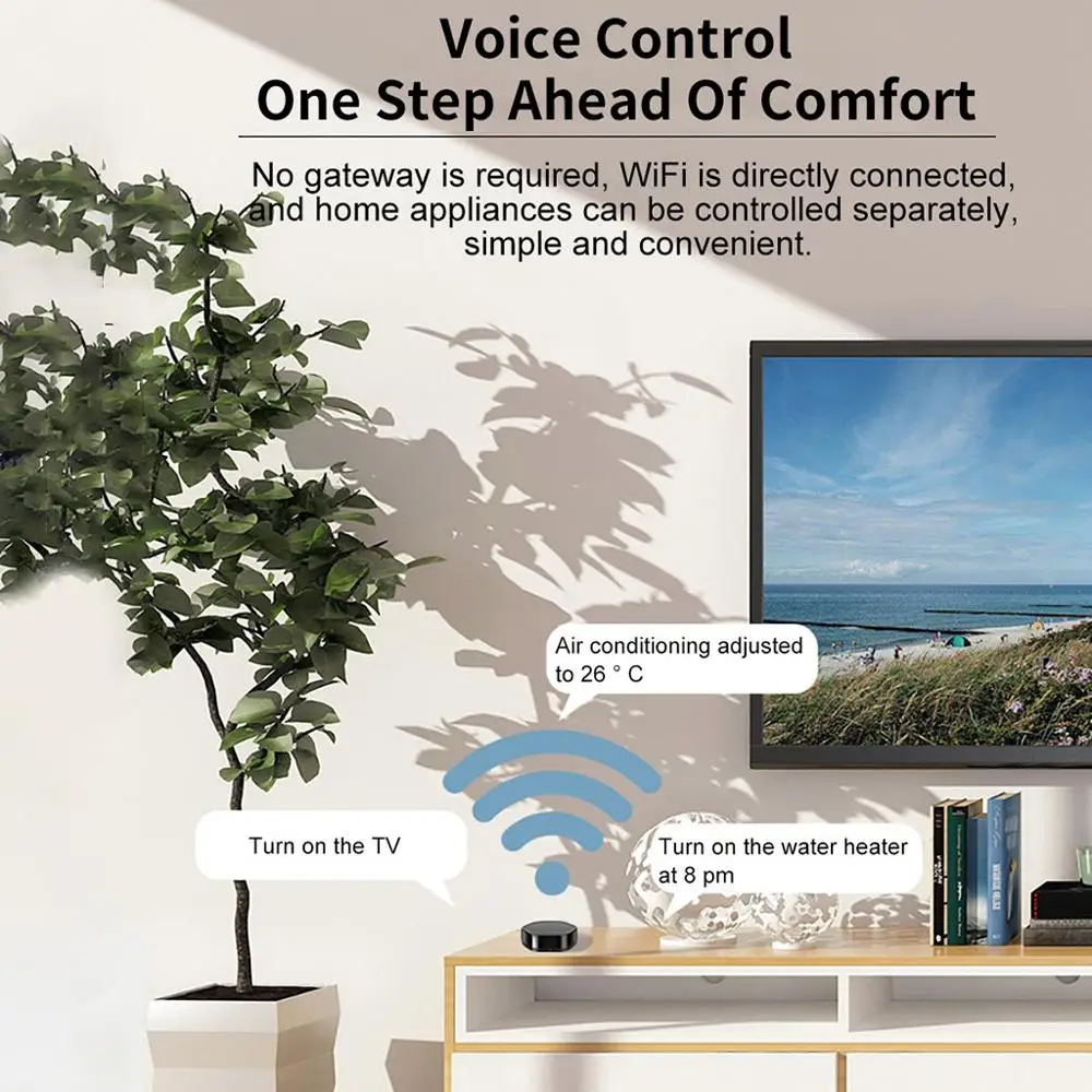 WiFi IR Remote Control Support Universal Remote Controller With Alexa -Google Home Voice Control Smart Home
WiFi IR Remote Control Support Universal Remote Controller With Alexa -Google Home Voice Control Smart Home
