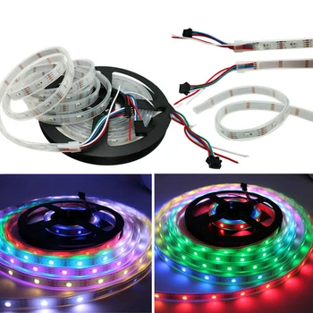 WS2813(WS2812B Update) RGB Led Strip 30/60/144 Pixels/Leds/m Dual-Signal Led Individual Addressable WS2812 IC DC5V
WS2813(WS2812B Update) RGB Led Strip 30/60/144 Pixels/Leds/m Dual-Signal Led Individual Addressable WS2812 IC DC5V