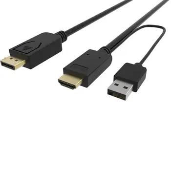 HDMI to Displayport Cable with USB Power Adapter HDMI to DP Male to Male Converter 2m for Macbook Dell monitor hdtv PS3
HDMI to Displayport Cable with USB Power Adapter HDMI to DP Male to Male Converter 2m for Macbook Dell monitor hdtv PS3