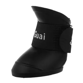 Black M, Pet Shoes Booties Rubber Dog Waterproof Rain Boots
Black M, Pet Shoes Booties Rubber Dog Waterproof Rain Boots