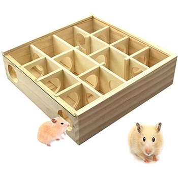 Pet Hamster Wooden Mazes Tunnel Gerbil Rat Mouse Mice Small Animal Play Toys 66CY
Pet Hamster Wooden Mazes Tunnel Gerbil Rat Mouse Mice Small Animal Play Toys 66CY