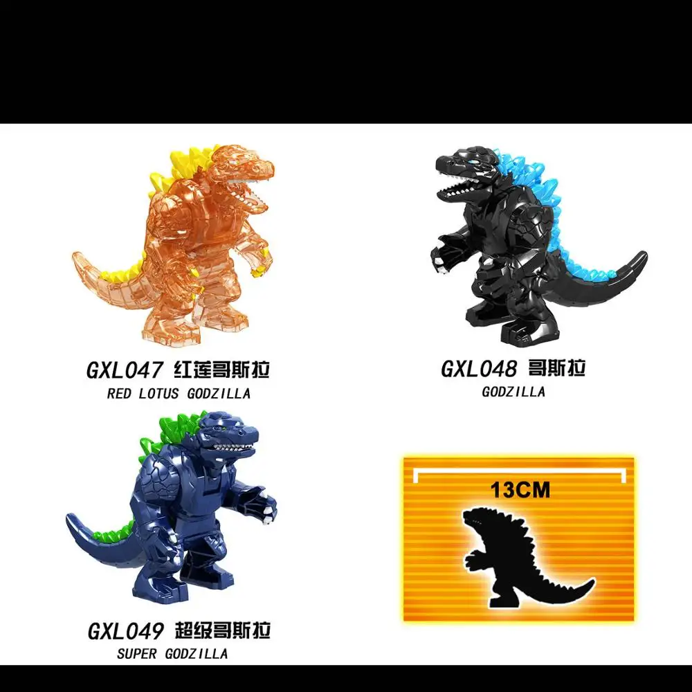 GXL047-049 Movie series compatible Legoing Assembling blocks super Godzilla Children's educational toys gift Decoration
GXL047-049 Movie series compatible Legoing Assembling blocks super Godzilla Children's educational toys gift Decoration