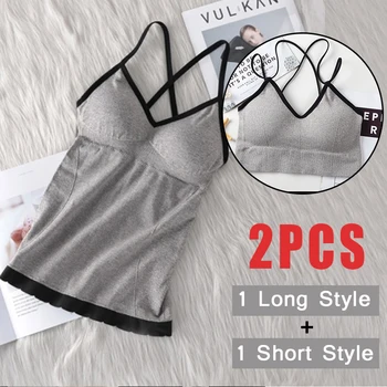 2pcs/lot Women Push Up Bras Sling Backless Vest Sexy Crop Top Seamless Lingerie Padded Girls Underwear Tanks Sports Camisoles #F
2pcs/lot Women Push Up Bras Sling Backless Vest Sexy Crop Top Seamless Lingerie Padded Girls Underwear Tanks Sports Camisoles #F