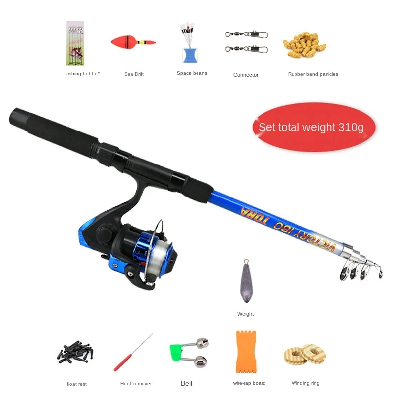 Sea Fishing Rod Set with Portable Accessory Bag Beginner Fishing Rod Kit Ultra-Light Retractable Fishing Rod
Sea Fishing Rod Set with Portable Accessory Bag Beginner Fishing Rod Kit Ultra-Light Retractable Fishing Rod