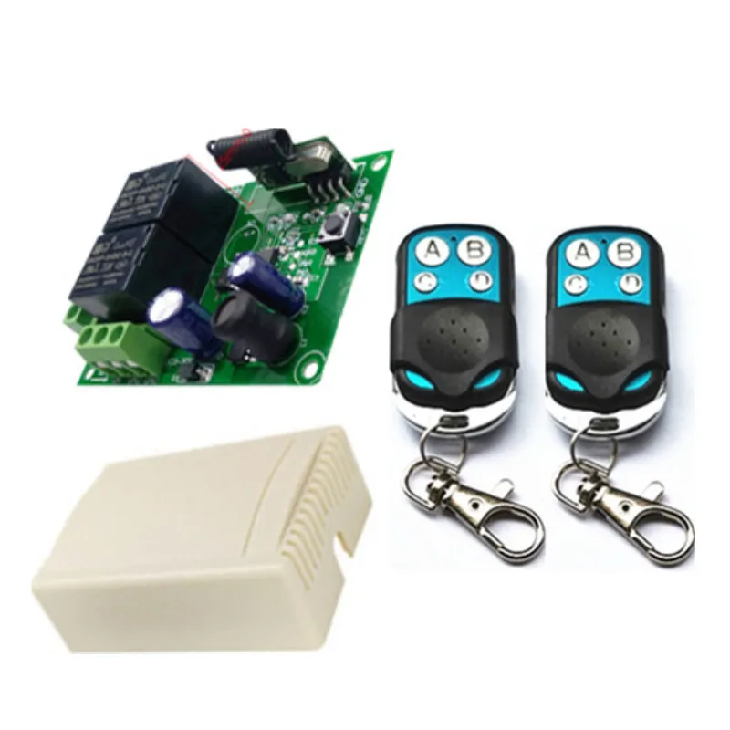 433.95MHz relay receiver module universal DC 6V 12V 24V 2CH wireless intelligent remote control switch. RF transmitter control l
433.95MHz relay receiver module universal DC 6V 12V 24V 2CH wireless intelligent remote control switch. RF transmitter control l