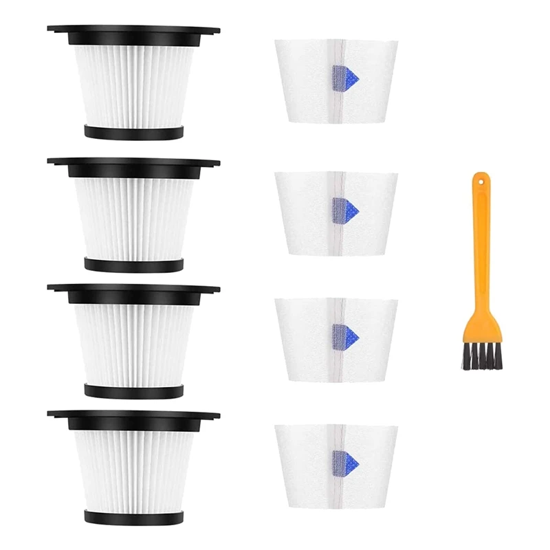 -4 Packs of Replaceable HEPA Filters, Suitable for MOOSOO K17 Cordless Vacuum Cleaner (4 HEPA Filters and 4 Filters)
-4 Packs of Replaceable HEPA Filters, Suitable for MOOSOO K17 Cordless Vacuum Cleaner (4 HEPA Filters and 4 Filters)
