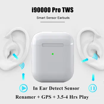 i90000 Pro TWS Wireless Earphone GPS Rename Bluetooth Headphone Super Bass Sport Earbuds Stereo Wireless Charging Headsets
i90000 Pro TWS Wireless Earphone GPS Rename Bluetooth Headphone Super Bass Sport Earbuds Stereo Wireless Charging Headsets