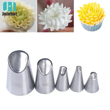 5pcs Chrysanthemum Stainless Steel Nozzles Set Dahlia Icing Piping Cream Nozzles DIY Cupcake Cake Decorating Tools
5pcs Chrysanthemum Stainless Steel Nozzles Set Dahlia Icing Piping Cream Nozzles DIY Cupcake Cake Decorating Tools