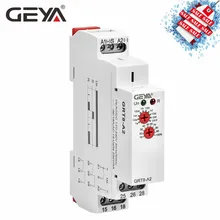 Frete grátis geya GRT8-A eletrônico 16a spdt em atraso temporizador relé de tempo 12 v 24 220 din tipo trilho ac230v ou ac/DC12-240V(China)