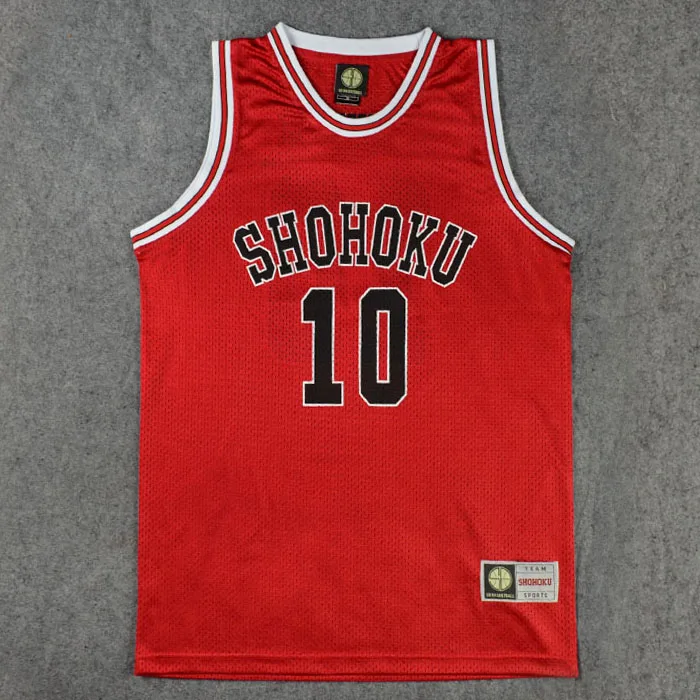 Slam Dunk Shohoku старшая школа № 10 Hanamichi Sakuragi жилет для косплея баскетбольная