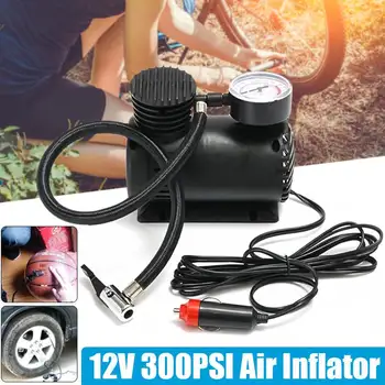 Portable Electric Inflator Black 12V 300 PSI Mini Electric Air Compressor Kit Mini Car Tire Inflator For Ball Bicycle
Portable Electric Inflator Black 12V 300 PSI Mini Electric Air Compressor Kit Mini Car Tire Inflator For Ball Bicycle