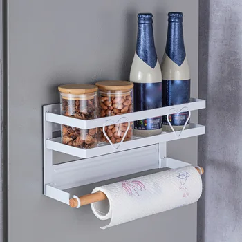 Carbon Steel Refrigerator Organizer Easy Install Shelf Magnetic Storage Rack Kitchen Supplies Side Mounted With Hooks Home
Carbon Steel Refrigerator Organizer Easy Install Shelf Magnetic Storage Rack Kitchen Supplies Side Mounted With Hooks Home