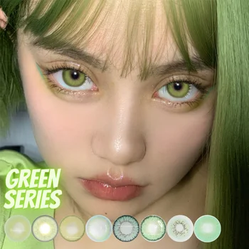 2Pcs/Pair Green Series Color Contact Lens Colored Contact Lenses Cosmetic Contacts Lens Eye Color Yearly Use Cosmetic Contact
2Pcs/Pair Green Series Color Contact Lens Colored Contact Lenses Cosmetic Contacts Lens Eye Color Yearly Use Cosmetic Contact