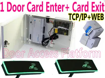 Web 1 Door Card Enter+Card Exit Both Side Control PSU Metal Case UPS Power Controller IP Panel All-in-one Box+2 RFID Card reader
Web 1 Door Card Enter+Card Exit Both Side Control PSU Metal Case UPS Power Controller IP Panel All-in-one Box+2 RFID Card reader