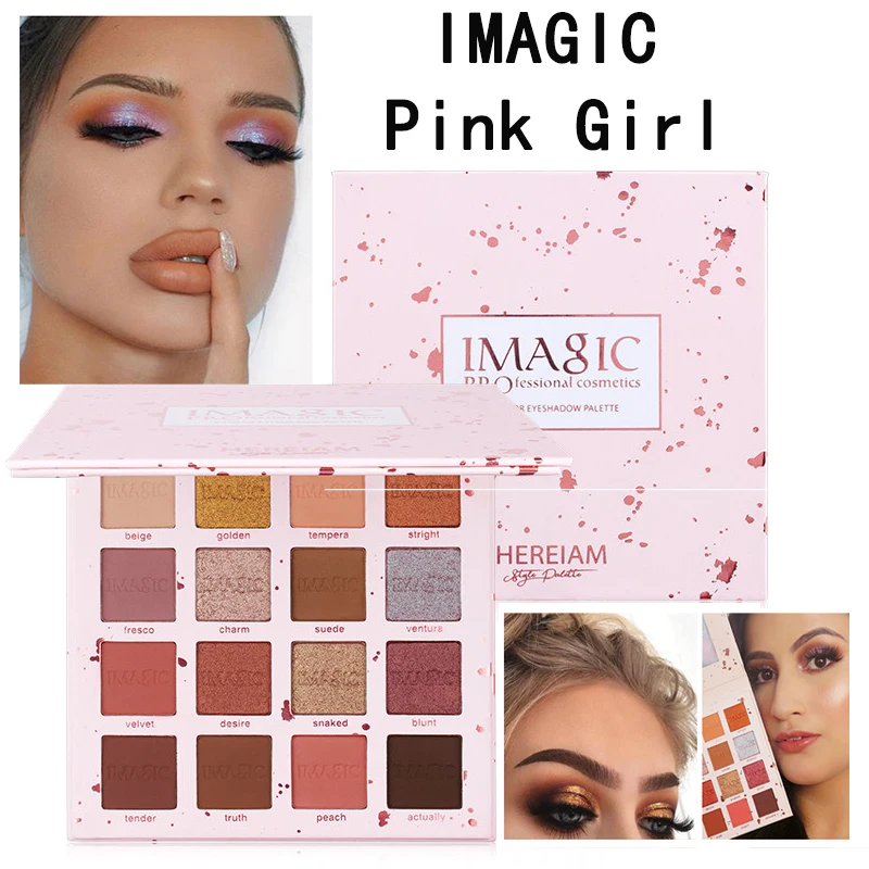 Ensiferum IMAGIC Pink Gir 16 COLOR Eyeshadow Palette Matte Shimmer Glitter Easy To Wear Professional Long-lasting make up brush
Ensiferum IMAGIC Pink Gir 16 COLOR Eyeshadow Palette Matte Shimmer Glitter Easy To Wear Professional Long-lasting make up brush